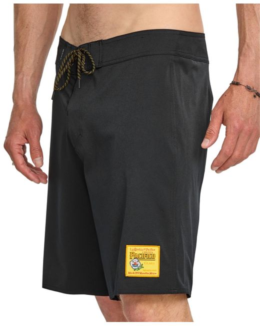 Quiksilver Black Pacifico Straight Leg 18.5 Boardshorts for men