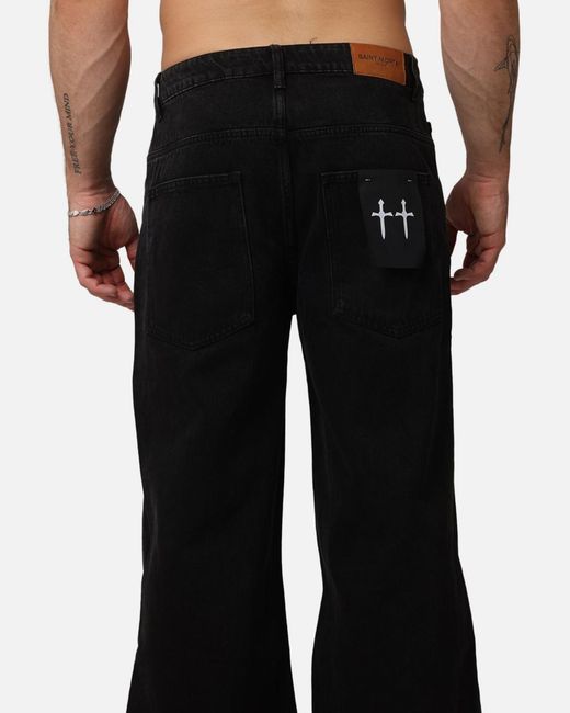 Saint Morta Black Covert Amplus Jeans for men