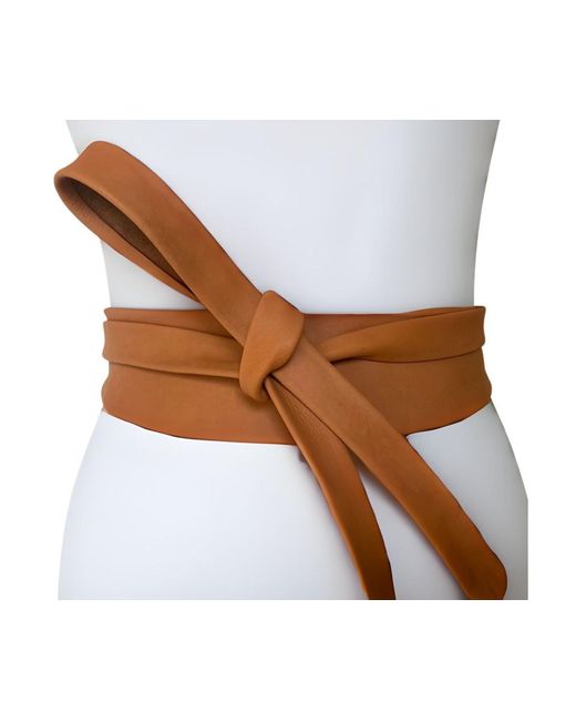 Ada White Classic Wrap Belt