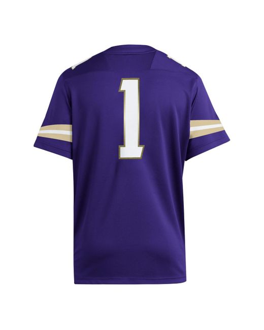 Adidas Blue Washington Huskies Premier Jersey for men