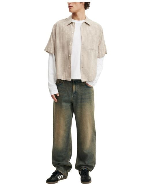 Cotton On Green Relaxed Fit baggy Jeans for men