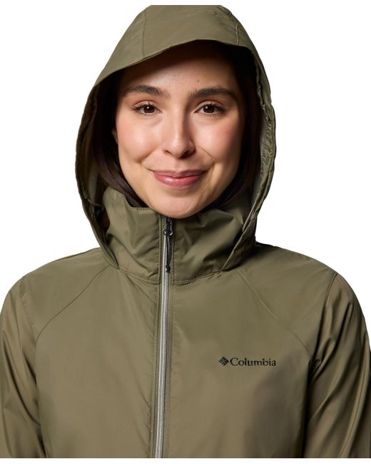 Columbia Green Switchback Iv Hooded Packable Jacket