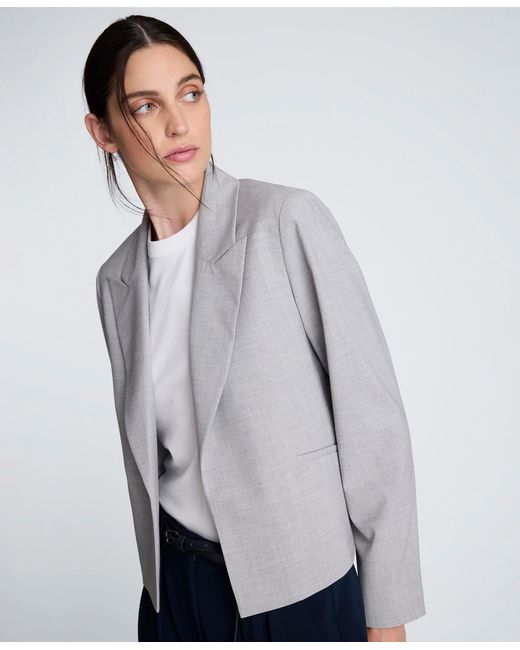 Kenneth Cole Gray Peak Lapel Jacket