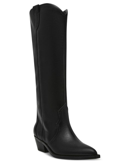 Dolce Vita Black Kit Knee-high Cowboy Boots