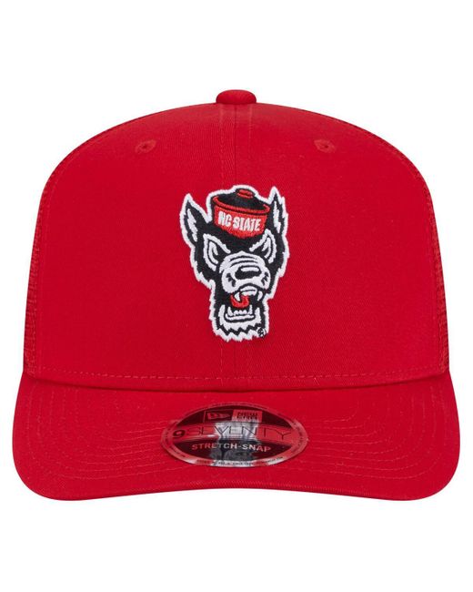 KTZ Red Nc State Wolfpack Primary 9seventy Trucker Stretch-snap Hat for men
