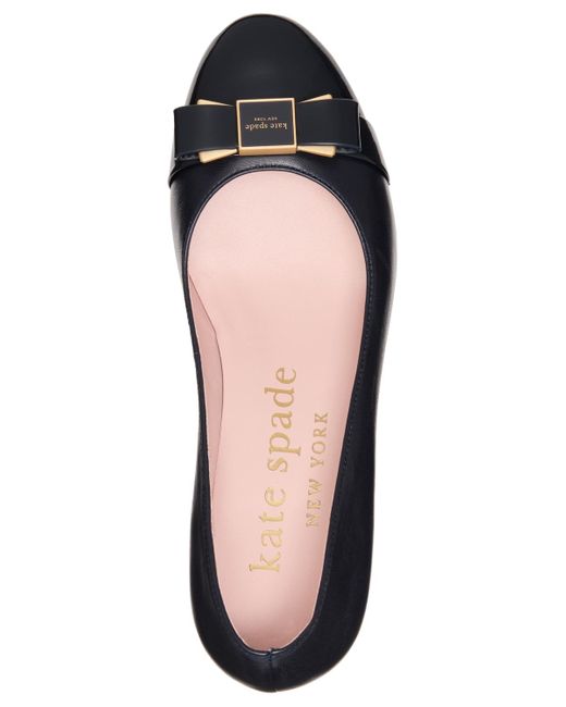 Kate Spade Blue Bowdie Slip-on Embellished Pumps