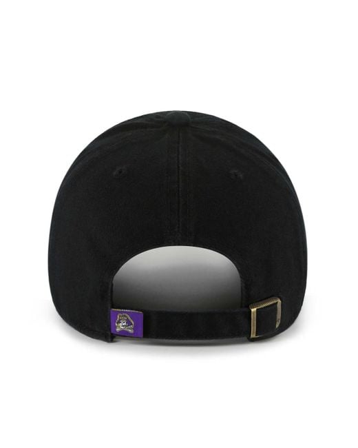 '47 Black Ecu Pirates Clean Up Adjustable Hat for men