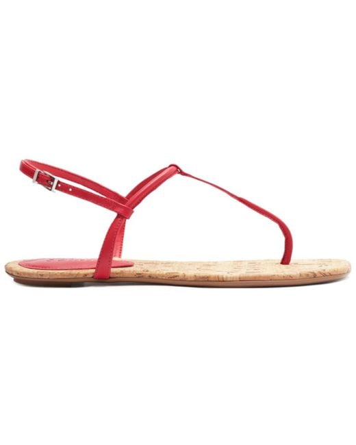 SCHUTZ SHOES Pink Elsha Round Toe Flat Sandals