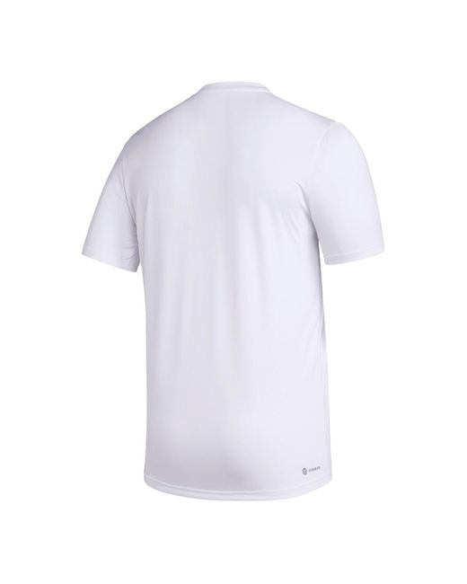 Adidas White X Rich Mnisi Pride Collectionâ Miami Hurricanes Pregame Aeroready T-shirt for men
