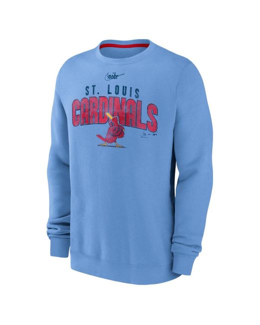 Men's Nike Light Blue St. Louis Cardinals Road Cooperstown Collection Team  Jersey