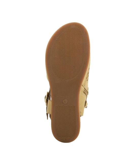 Spring Step Brown Covington Gladiator Flat