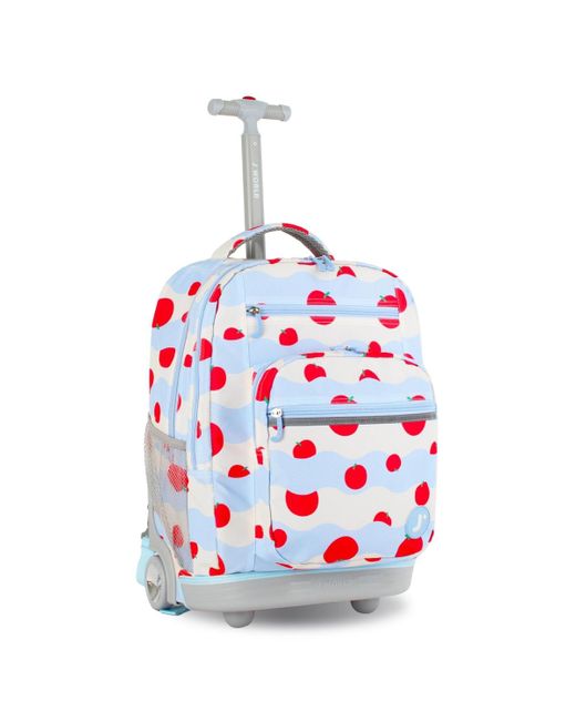 J World White Sundance Laptop 20" Rolling Backpack