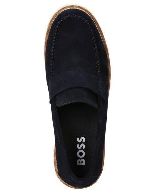 Boss Black By Hugo Tirian Slip-on Lug-sole Loafers for men