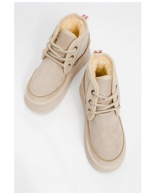 Prologue Shoes Natural Ovela Chunky Boot ()