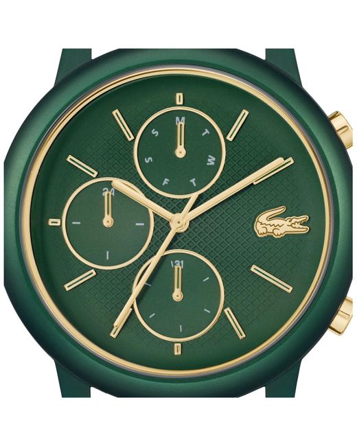 Lacoste Green L.12.12 Move Silicone Strap Watch for men