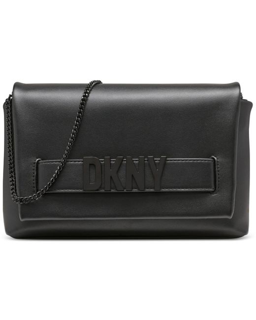 DKNY Black Pilar Small Leather Clutch