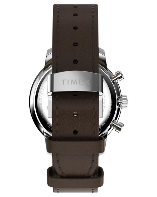 Timex Gray Chronograph Leather Watch for men