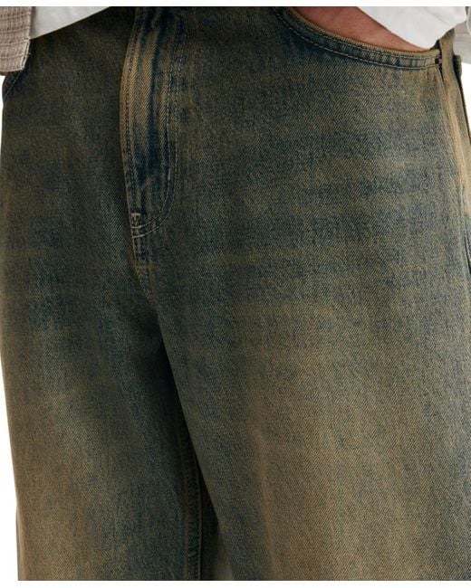 Cotton On Green Relaxed Fit baggy Jeans for men