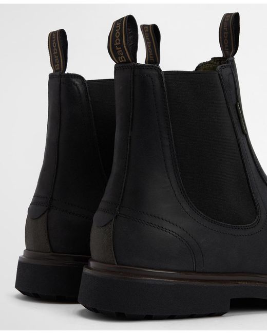 Barbour Black Hale Boots for men
