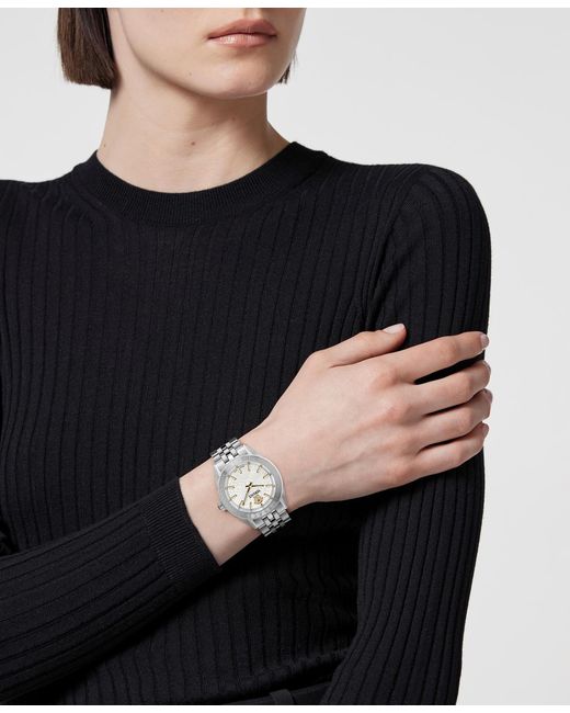 Versace Metallic V-code Stainless Steel Bracelet Watch