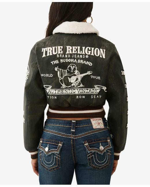True Religion Black Lined