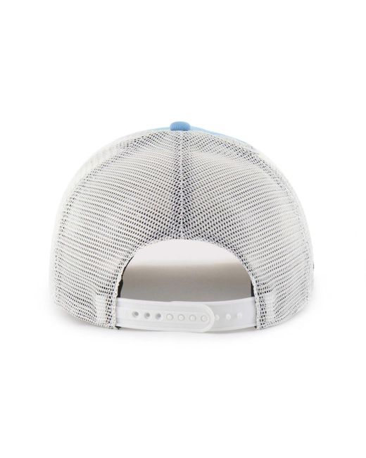 '47 Blue And North Carolina Tar Heels Contemporary Basics Foundation Trucker Hitch Adjustable Hat