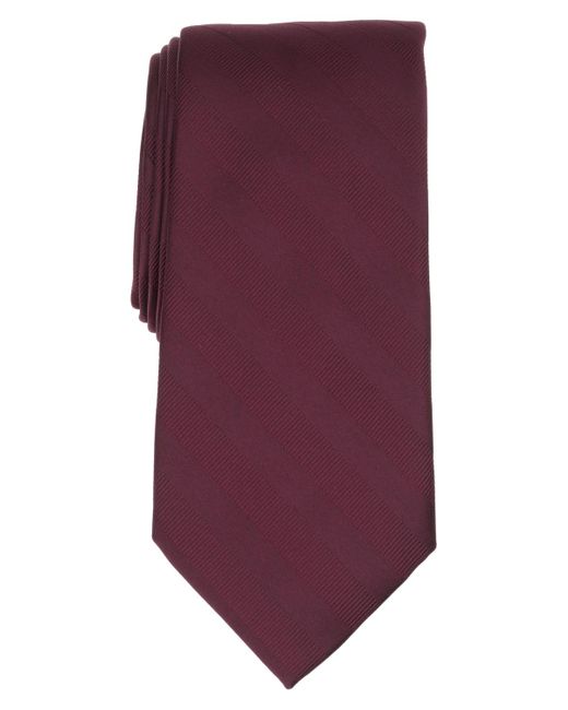Club Room Purple Warren Stripe Solid Tie for men