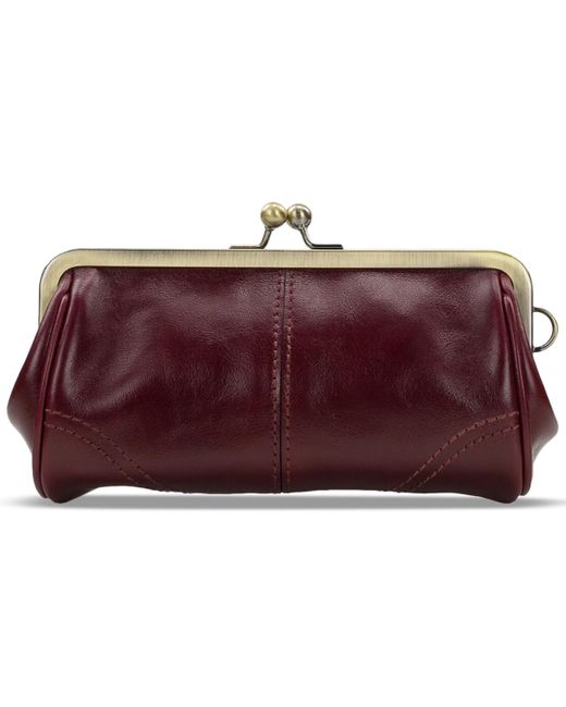 Patricia Nash Red Renna Small Leather Wristlet