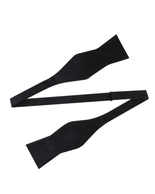 Calvin Klein Black Satin Solid Bow Tie for men