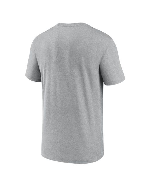 Nike Gray Lsu Tigers Primetime Legend Icon Performance T-shirt for men