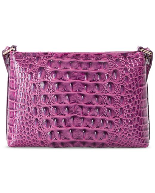 Brahmin Purple Lorelei Melbourne Leather Shoulder Bag