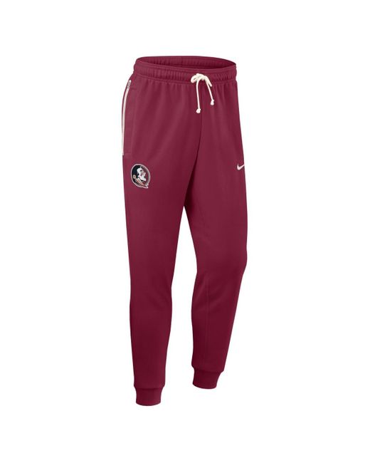 Nike Red Florida State Seminoles 2025 Sideline Performance Taper Pants for men