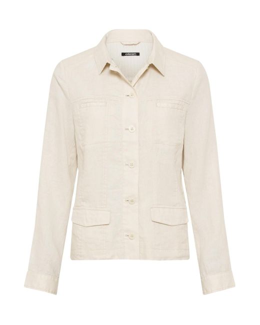 Olsen White 100% Linen Jacket