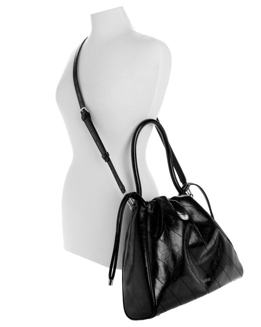 Guess Black Amys Drawstring Tote Bag