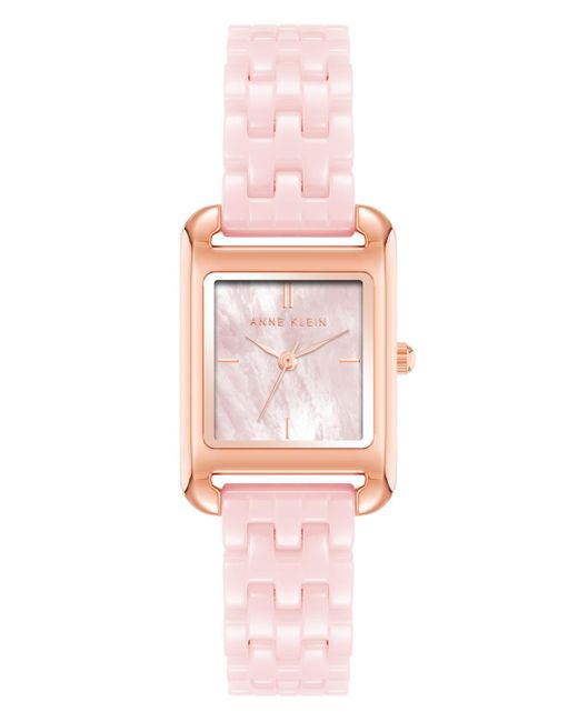 Anne Klein Pink Quartz Ceramic Watch