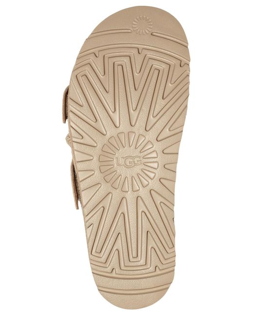 Ugg Brown Goldenstar Hi Slide Double Strap Platform Als