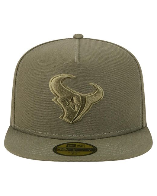 KTZ Green Â Houston Texans Color Pack A-frame 59fifty Fitted Hat for men