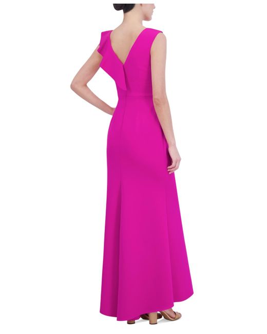Jessica Howard Pink Ruffled Gown