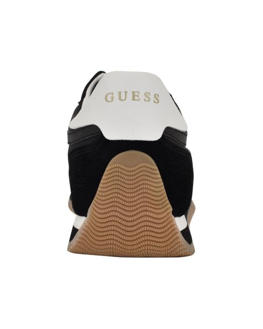 Guess Black Skroll Logo-appliqued Low Profile jogger Sneakers