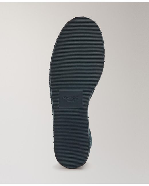 Mango Blue Velour Shoes