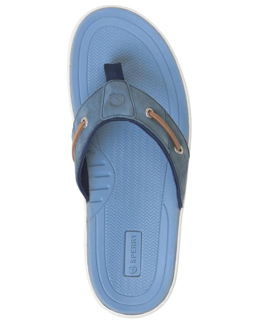 Sperry Top-Sider Blue Baitfish Flat Sandals for men