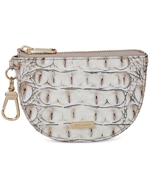 Brahmin Gray Britt Melbourne Embossed Coin Pouch