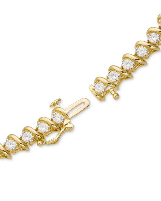 Macy's White Diamond Twist Bracelet (2 Ct. T.w.