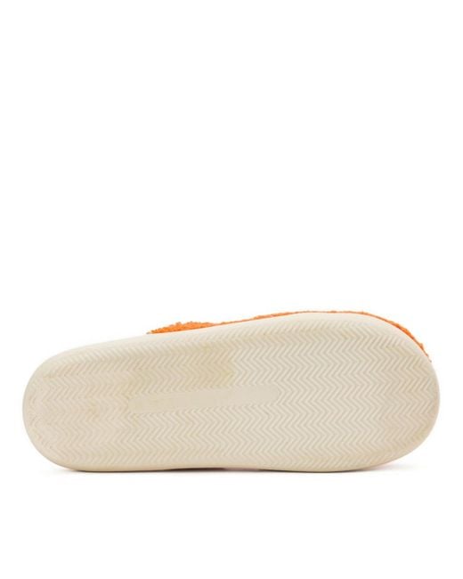 Dearfoams Orange Halloween Bat Scuff Slipper