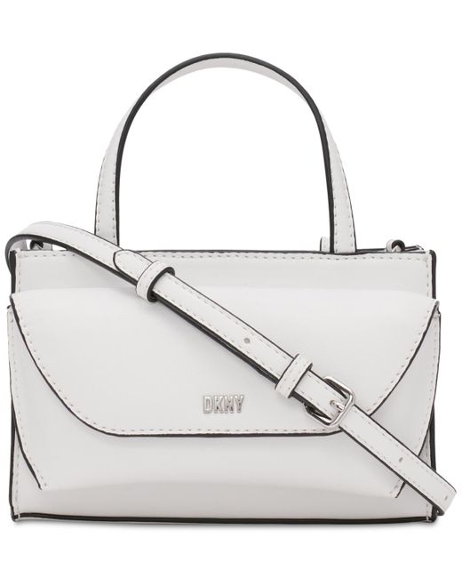 DKNY White Jeanne Small Crossbody Bag