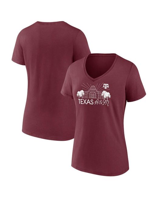 Fanatics Red Texas A&m aggies Fundamentals Region Draw T-shirt