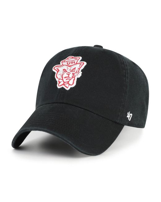'47 Black Houston Cougars Vault Clean Up Adjustable Hat for men