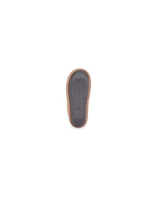 Muk Luks Black Angled Sparkle Scuff Slipper