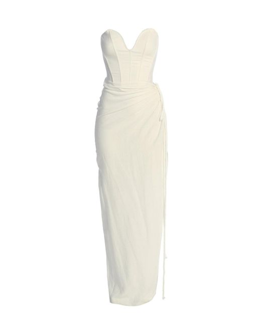JLUXLABEL White Destination Linen Skirt Set