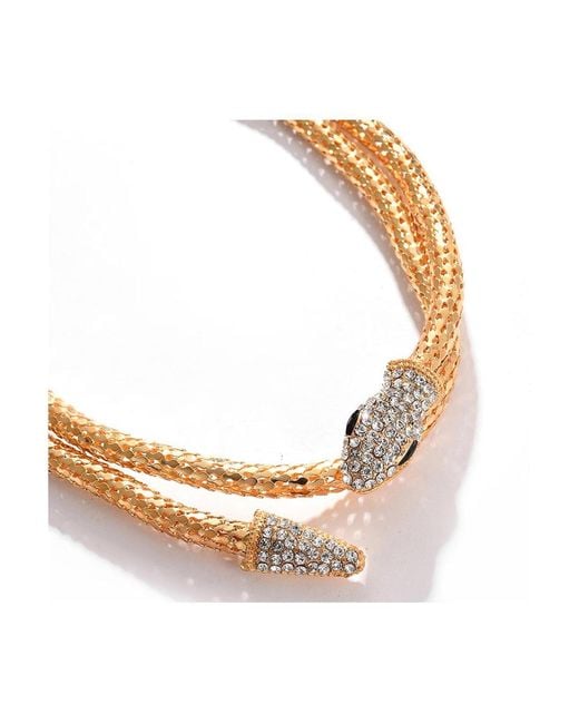 SOH Metallic Snakehead Statement Necklace